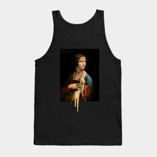 Melty Lady with an Ermine by Da Vinci Tank Top